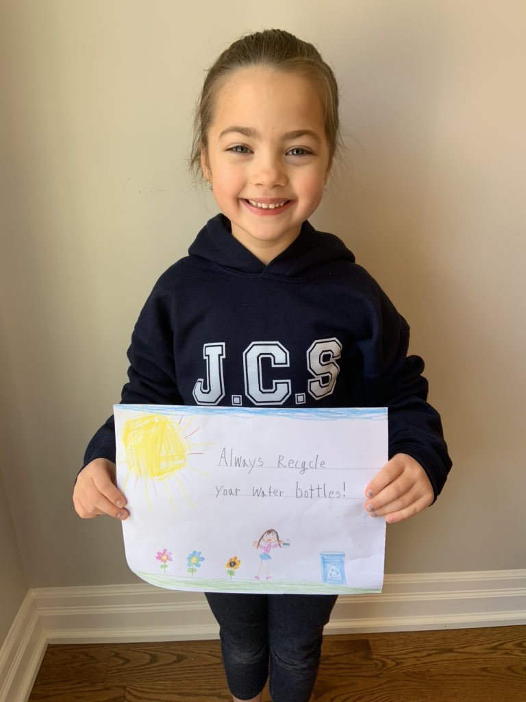NLalka's tweet photo. Earth Day 2020. βKeep Our Planet Safe!β βAlways recycle your water bottles!β @connect2canada @JSlipyj #OurPart4Earth #EarthDay2020 https://t.co/6NGzWdUy2M