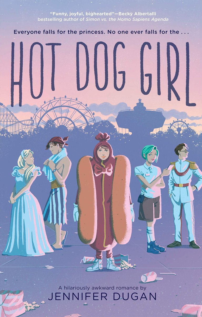 Looking for something sweet and upbeat, like The Prom? Rebecca describes her staff pick Hot Dog Girl as "a quirky (and queer!) rom-com... laugh-out-loud funny and painfully relatable."  https://www.portersquarebooks.com/book/9780525516279