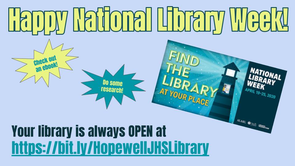 Hopewell JHS Library (@hmjhs_library) on Twitter photo 