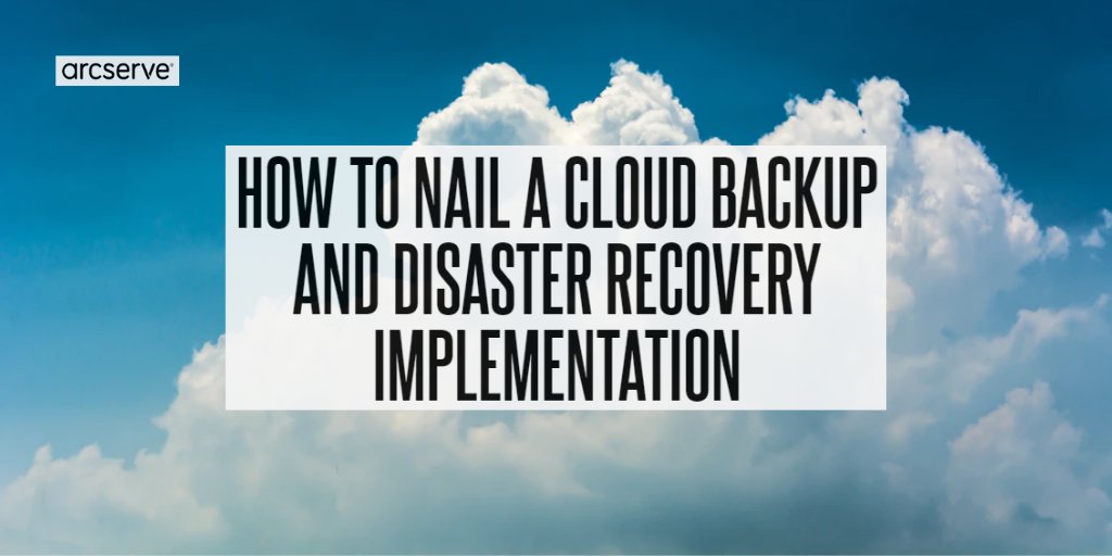 Arcserve's tweet image. The looming threat of #ransomware means successful implementation of #disasterrecovery solutions can be the difference between resilience &amp;amp; #dataloss. Check out the questions you need to ask before rolling out a #BCDR solution that best fits your #IT needs ow.ly/5l4a50zllLc