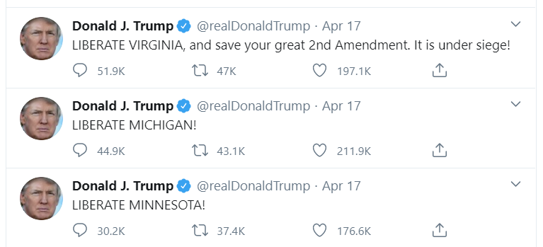 GirlCountry33's tweet photo. @IvankaTrump Does this look peaceful,your father can end this.
He can also help save millions of lives by giving the taxpayers & #States the federal (Disaster Financial Assistance) money that they need. #Empathy
#TestingNow
#MAGA and stop the division and hate coming from this @WhiteHouse https://t.co/8HKjzeqj6l