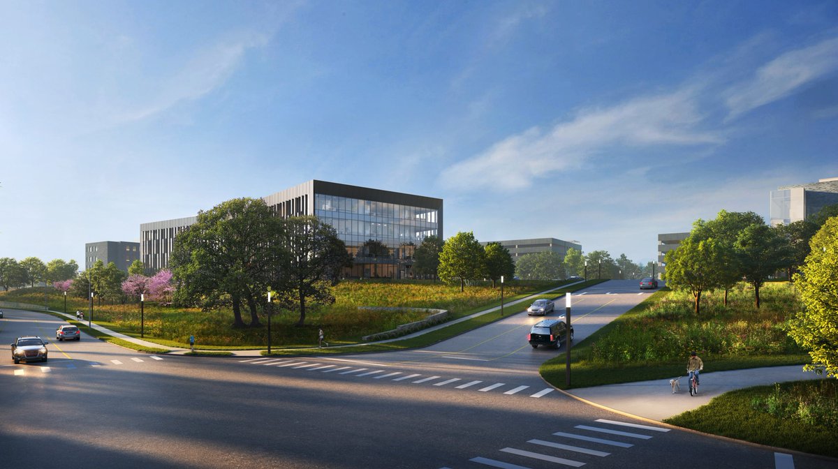 Ballingerae's tweet photo. Happy third day of #ArchWeek20 ! Today we’re featuring 155 Radnor, our collaboration with Brandywine Realty Trust. As Radnor's first workspace development in nearly 30 years, the building design prioritizes wellness and sustainability. #architecture #officedesign #workspacedesign https://t.co/KrLtFFaqz4