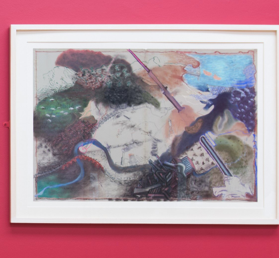 mimauseful's tweet photo. Collection Reflection: Vivan Sundaram, Riverscape & Cloth Club. Exploring freeform knitting & crocheting #rivertees #scumble #connection #art #tapestry #mimamaking https://t.co/60zIJK9Udy https://t.co/eXrfsdsbD3