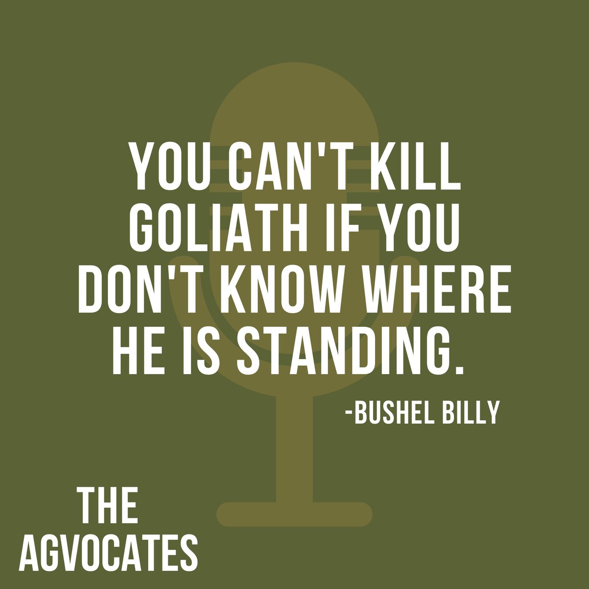 Sometimes our guest say things that need to be shared before we release their episode. This is one of that times. 

If you have a Goliath in your life right now, find it. Then knock it down. You’ve got this.