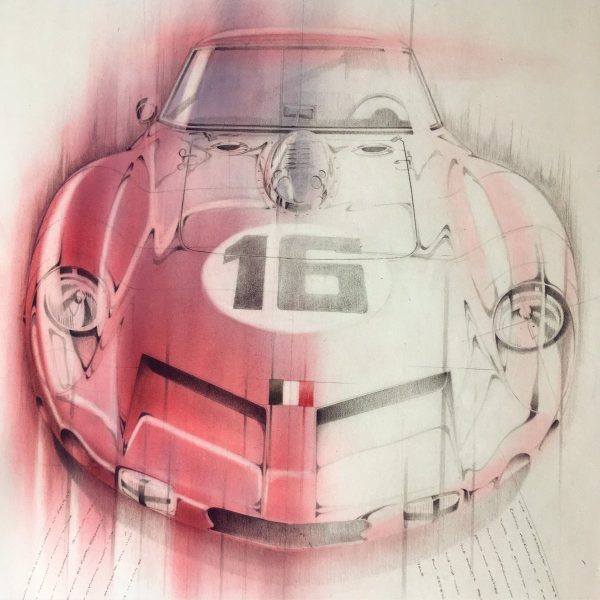 revslimiter's tweet photo. Still available as an original and print only through @HistoricCarArt - Ferrari 250 GTO ‘Breadvan’ #ferraribreadvan @Ferrari @ScuderiaFerrari @hrowenferrari #blessings #scribblingvicar https://t.co/zgDASIQzfp