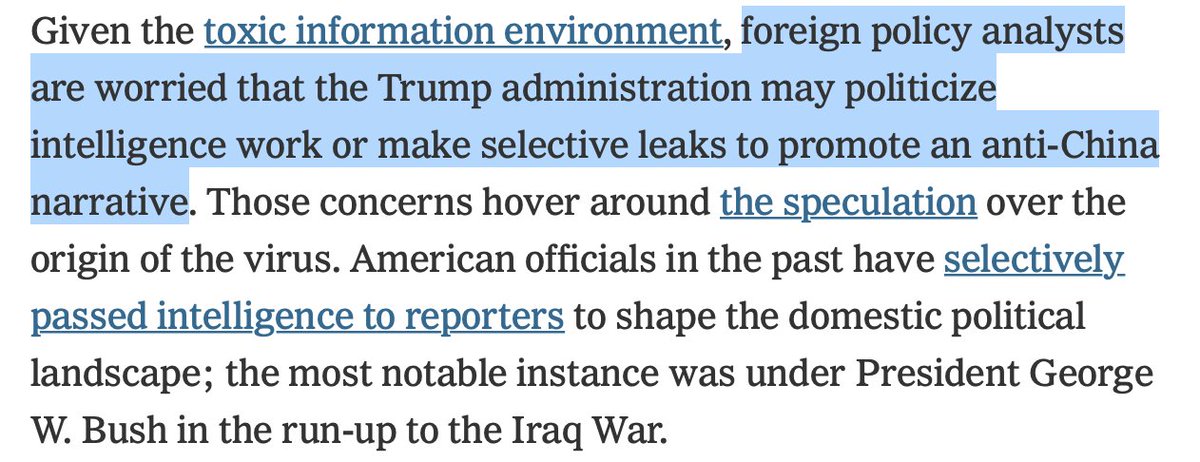 The NYT, on the other hand, doesn't seem overly worried about that, since this admission didn't make it into the article until the 27th paragraph...