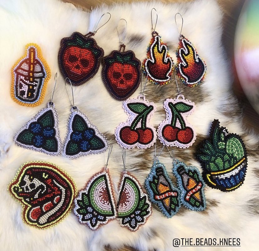 Mel B ( http://Instagram.com/the.beads.knees ) is a Mi’kmaw artist whose precision and color scheming never disappoint!