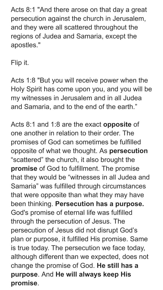 The fulfillment of God's promises in our lives may look opposite than what we think. A conviction that challenged me.