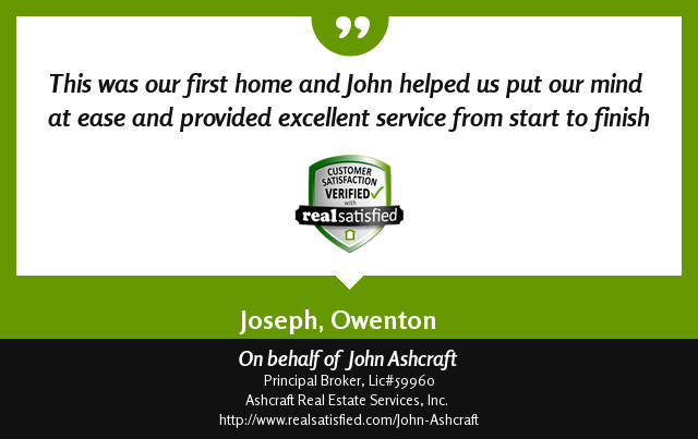 ashcraftrealty's tweet photo. Nothing is more encouraging than a good client testimonial. https://t.co/GJA5TWaJma via @realsatisfied https://t.co/IxMvFQ8FSC
