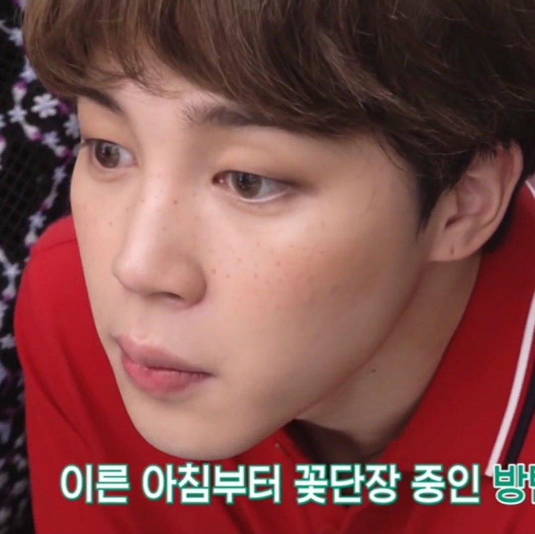 jimin's adorable freckles; a much needed thread