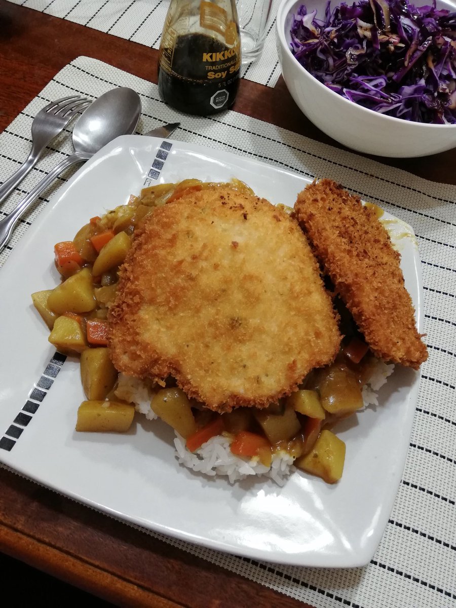 K3TSUB4_N's tweet photo. #fatfluencer kare + tonkatsu https://t.co/5gjD63zQGr