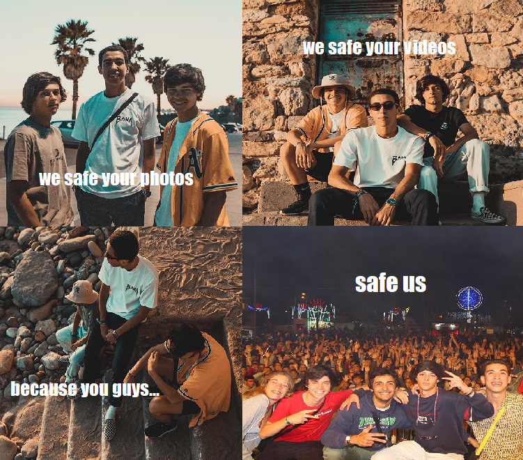 We safe your photos!
We safe your videos!
Because you guys...
Safe us!🦋
<a href="/jvstfly/">Jvst Fly</a> _ @tomasqlima _ <a href="/samuelmvvieira/">Samuel ⚡️</a> _ @chocagfgm