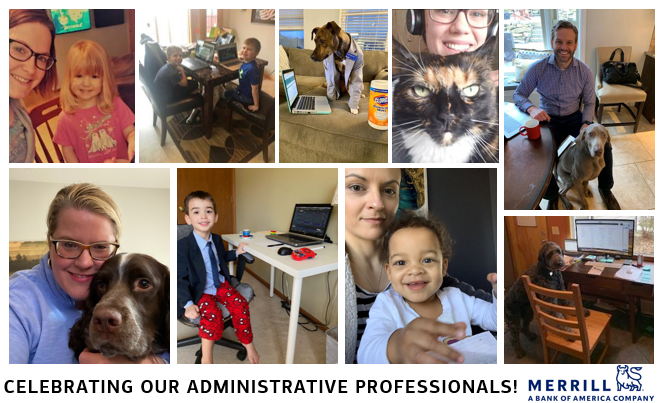 paultoddlambert's tweet photo. We asked our associates to share a photo of their office assistants while working from home---check out the responses!  #midwestdivision  #canwehirethem #gettingitdone  #merrilllynch #AdminProfessionalsDay https://t.co/P1WfkEOjjB
