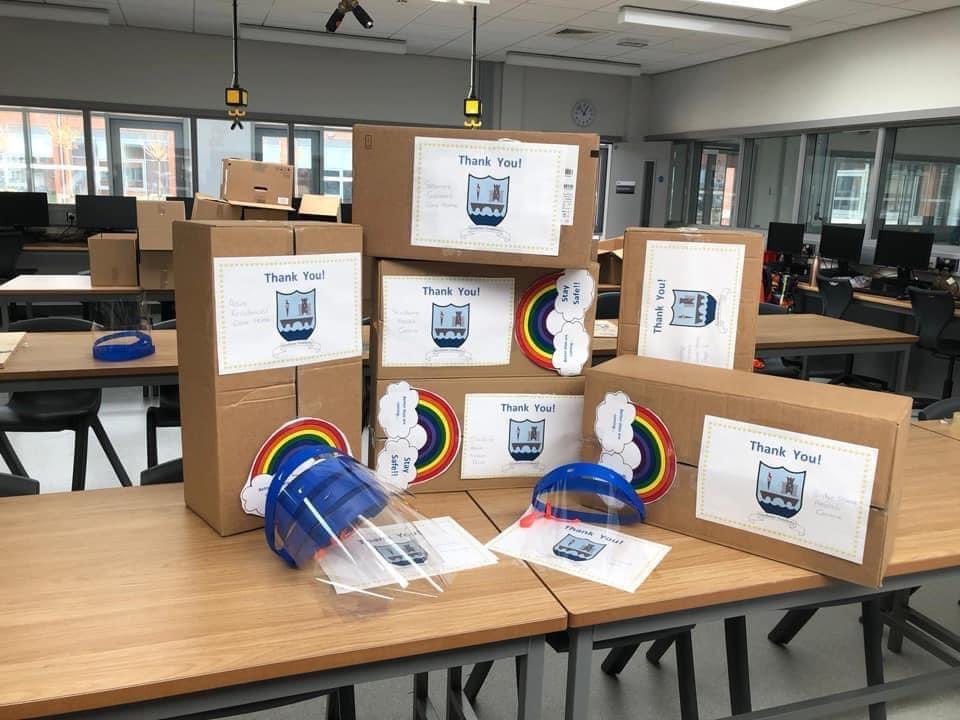 JCIDerry's tweet image. Thank you to Holy Cross College #Strabane. They donated 1500 acetate sheets for face shields for our healthcare heroes after @dcsdcouncil shared our appeal. They’ve also shared them with @AcademyStrabane’s DT department who are now face shield manufacturers. #ppe #BetterTogether