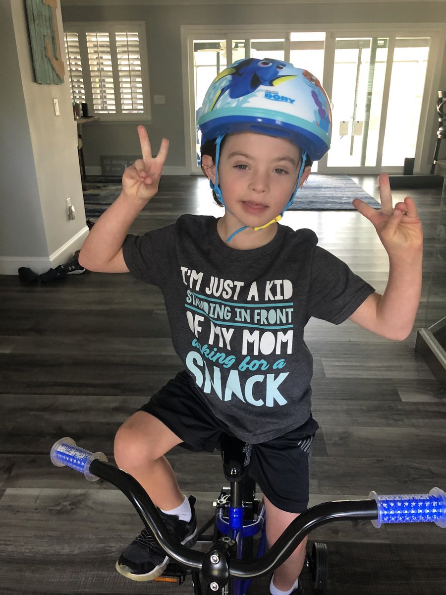 mrstesori's tweet photo. What smiles do you see that you can share? What makes you smile? #SeeASmileShareASmile #morningfishingwithdaddy #ourlittlefish #bikerideswithRyder #pelopup #yeswerodeoutside #healsoridesnexttomeonmypelotoninside #pelotonpeep #ridingwithmommy #helovesRobinandAlly https://t.co/ozbtFOBWeI