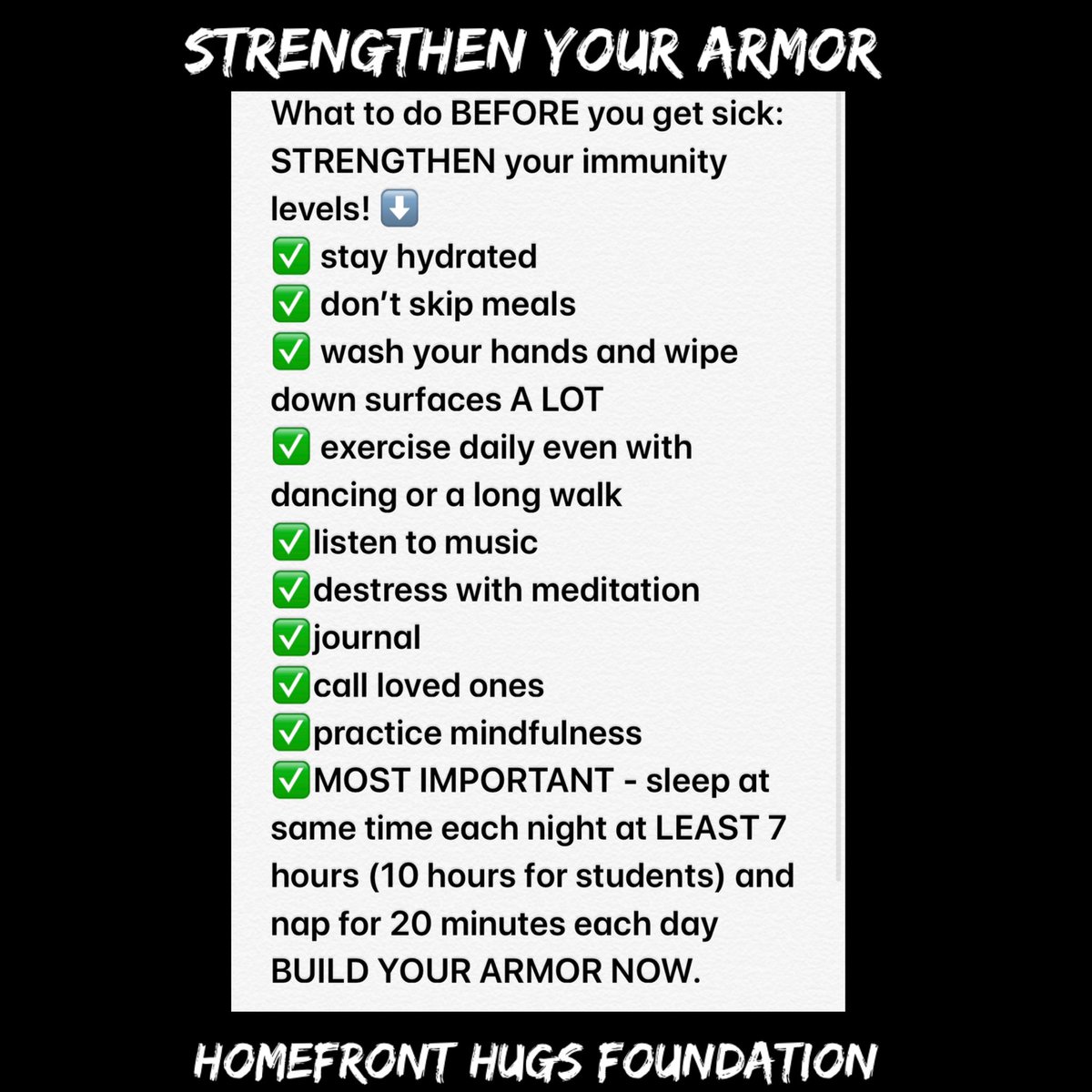 HomefrontHugs's tweet photo. #immunityboosters #StrengthenImmunity #HomefrontHugs #OptimalHealth #BuildYourArmor #COVID19
We can prepare for the worst and hope for the best - weโre in this together! https://t.co/iSysi8AwfP