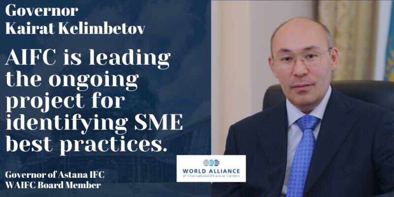 WAIFC_'s tweet photo. 🌍Report #2 - Kairat Kelimbetov, Governor of @AIFC_KZ 🇰🇿 : "Under the auspices of #WAIFC, #AIFC is leading the ongoing project for identifying #SME best practices."

📲Please download the #full #report (free): https://t.co/uF4J5E5ien
#StrongerTogether https://t.co/7uoofyH4gD