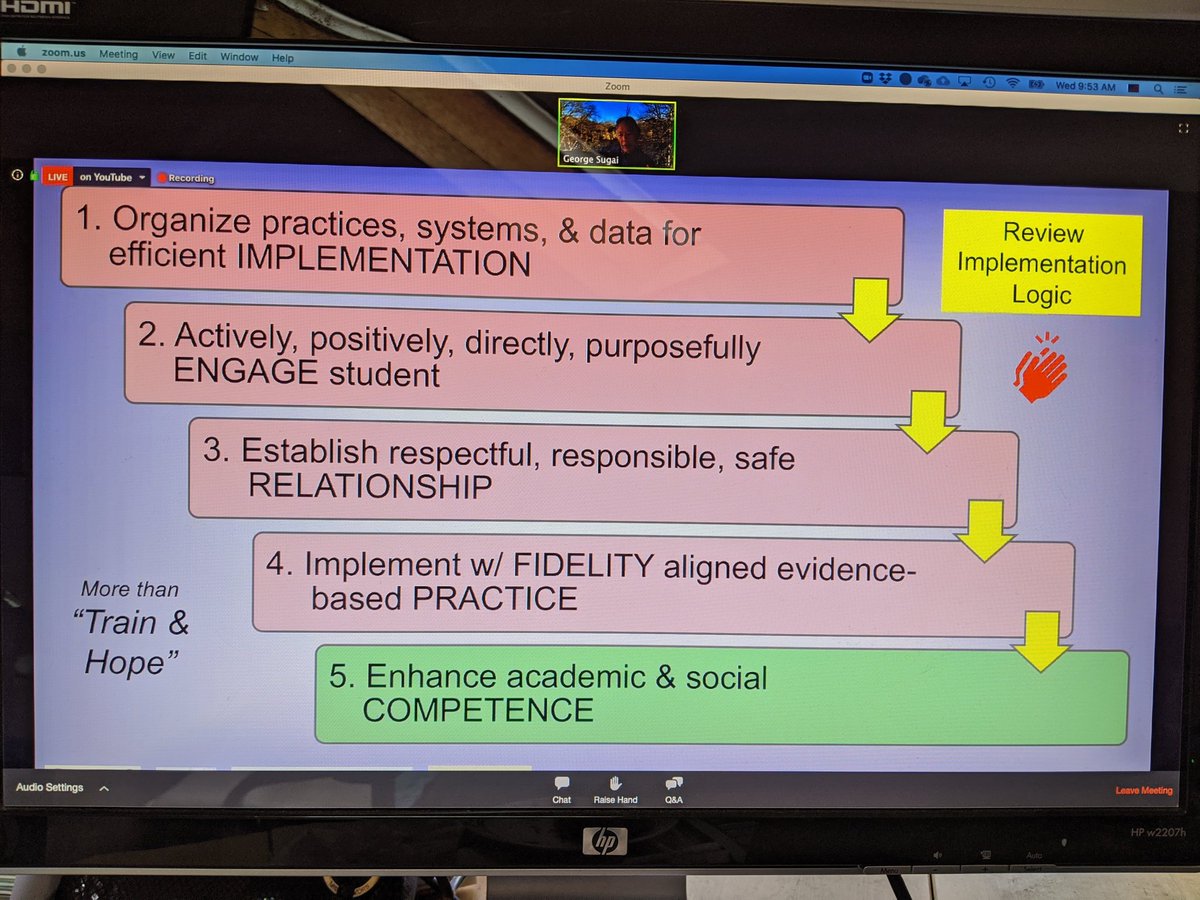 larissamiche19e's tweet photo. Need to organize the upstream implementation context to have impact on student outcomes. Also, engagement & relationships are crucial intermediary steps #mtssfest2020 @SMARTCtr https://t.co/AgFGlIAj4R