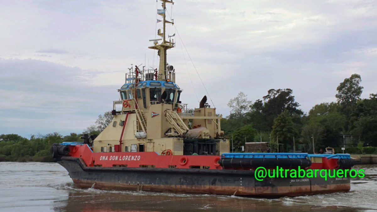 UltraBarqueros's tweet photo. #HarbourTub "ONA DON LORENZO" - Photo taken on board Pilot Vessel "SIRIUS IV" #CanalAccesoAPuertoLaPlata #BuenosAiresProvince #Argentina - 01.04.2020 - 17:58 Local Time.
#ultrabarqueros #ultrabarqueros2 #pilotvessel #pilotboat #seapilots #riverpilots #seapilotslife #Tug https://t.co/Bi1UVsDe8b