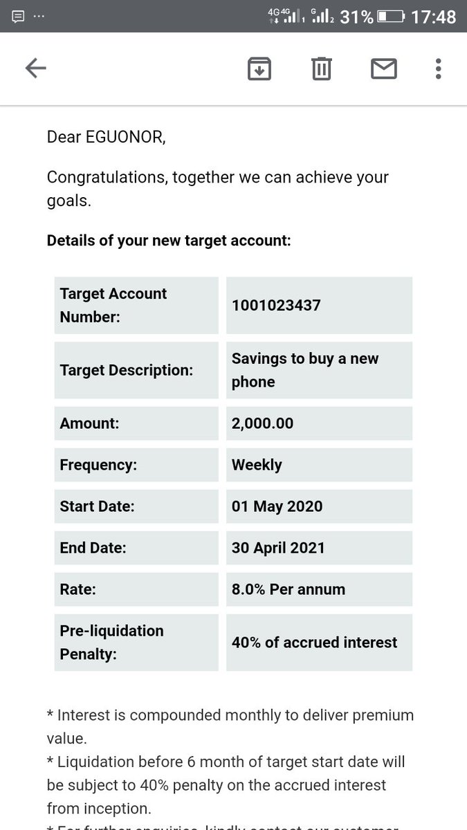 laurentdarl's tweet photo. Very soon I go get money pass Dangote.
I have successfully opened a Target Savings account on @vbankng. Kindly join me on this journey.
#VTarget
#TargetSavingsWithV
cc: @DONJAZZY https://t.co/TmSTZ9Mi0T