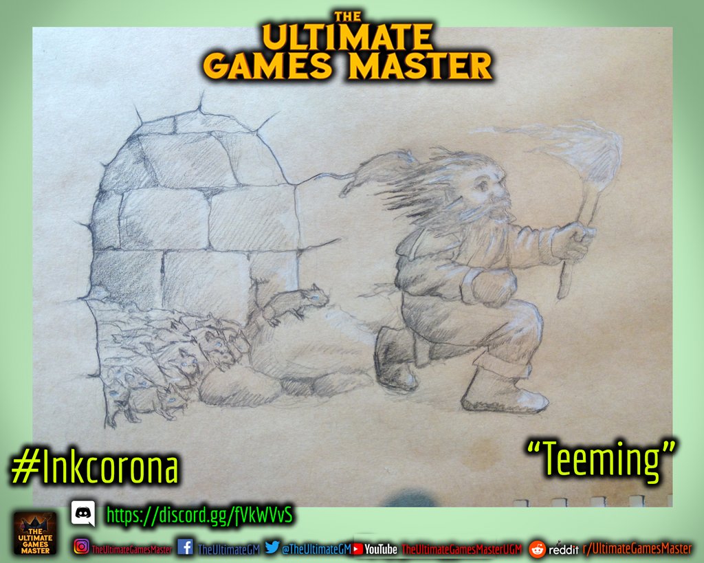 TheUltimateGM's tweet image. This unpleasant #Teeming outpouring brought to you courtesy of #Inkcorona 

#Discord - bit.ly/2sOQO6P #UGM #TheUGM #nonagon3 #dnd #ILTA #dungeonsanddragons #pathfinder #indiedev #roleplay #RPG #ttrpg bit.ly/2FqZV1W