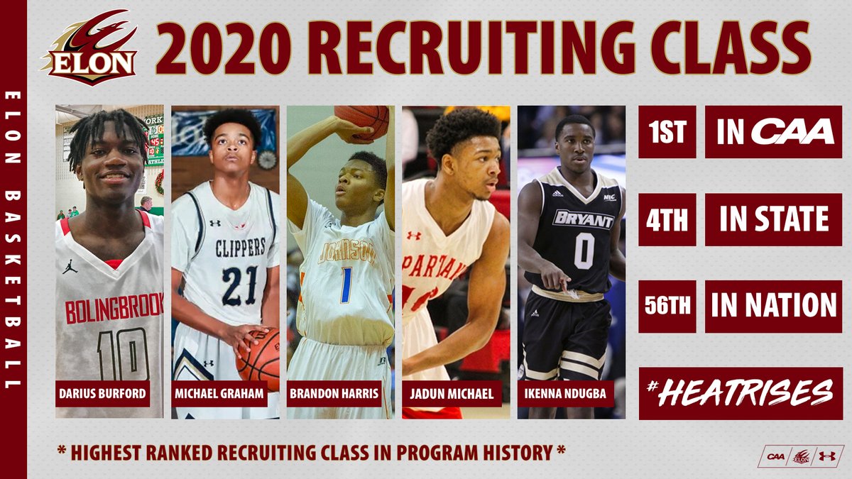 ElonMBasketball's tweet photo. 2020 Recruiting Class ✅

#FamilyOn3 #HeatRises🔥 https://t.co/YABqGhOIKZ