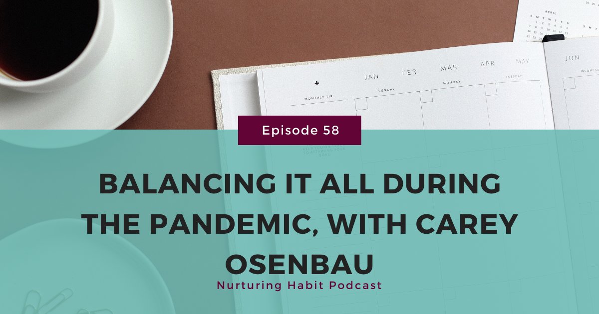 In episode 58 of Nurturing Habit, mom and business owner Carey Osenbau of <a href="/cormarketing/">xxxcorexxx</a> shares some of the systems that are helping her balance motherhood, work, life, schooling and everything else, including her intentional morning routine. 

nurturedmama.net/podcast-archiv…