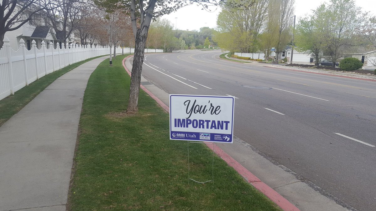 KUnander's tweet photo. I went on a walk. Because of #EarthDay2020 I decided to pick up trash in which i ended up picking up a bag full of trash. I saw these signs while on my walk. #EarthDay #cleaninguptrash #randomactofkindess https://t.co/pT4NwJDrKJ