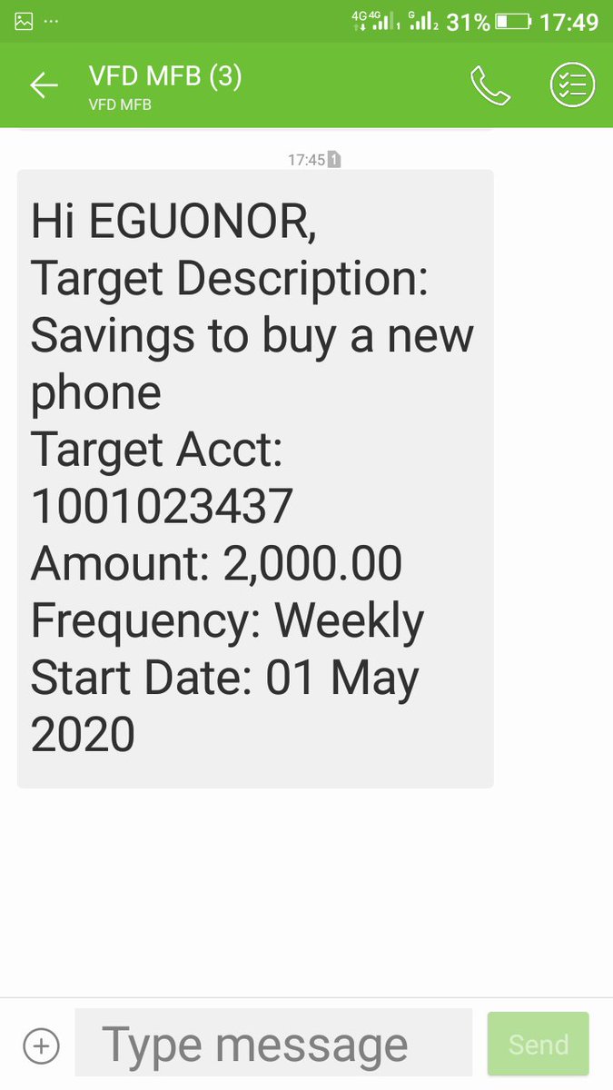 laurentdarl's tweet photo. E go be like play. The next screen shot from this account go be better digits. 🙏
I have successfully opened a Target Savings account on @vbankng
#VTarget
#TargetSavingsWithV
cc: @DONJAZZY https://t.co/jXFcZHnb1N