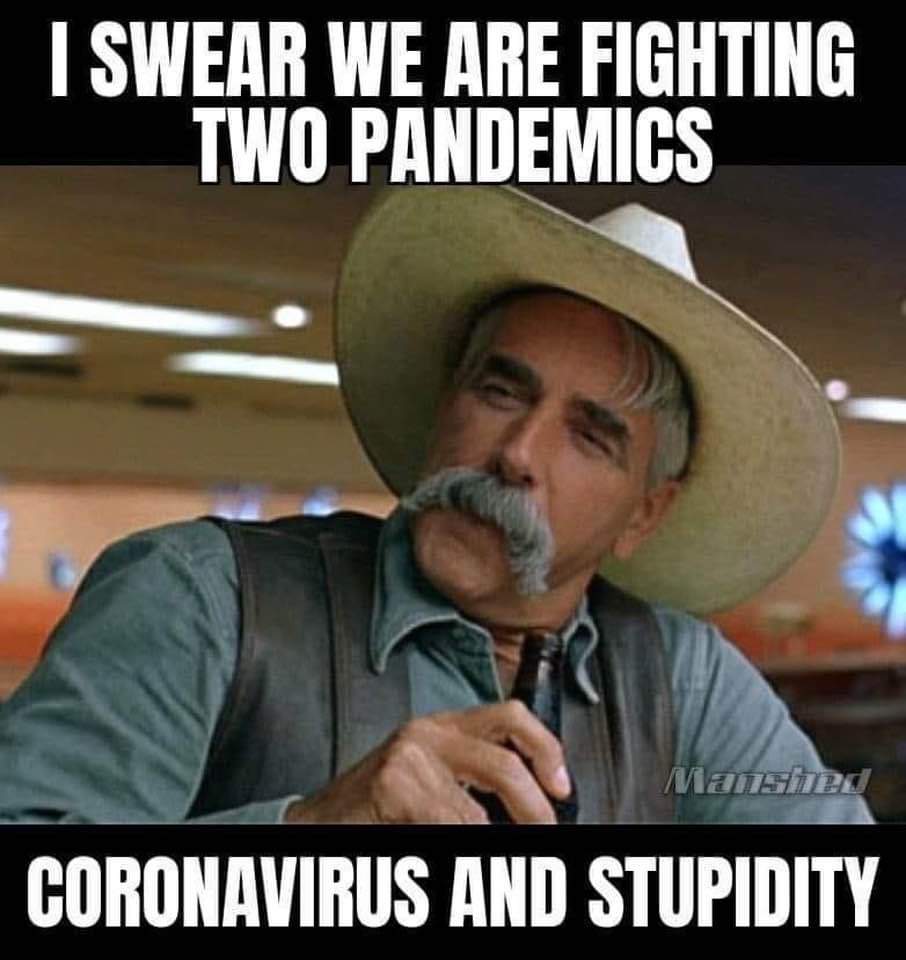 More cocked hats & revolutionary war coats, combined with "tiny penis compensation devices" (AR-15 rifles) are being trotted out by the undereducated (& irrepressibly proud of it) rubes in Angrywhitemanistan.Give me liberty or give me death!Gasping & alone in an ICU somewhere