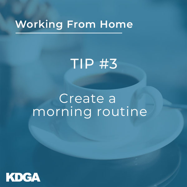 KDGAdvertising's tweet photo. Your morning routine can set the tone for your entire day. Eat your breakfast, have your coffee, and take a few minutes to yourself to stretch and get ready to start your day!
.
.
#KDGA #RemoteWork #WorkFromHome #StayInside #COVID19 #Design #Marketing #Advertising #Creative https://t.co/HA2GWktQGz