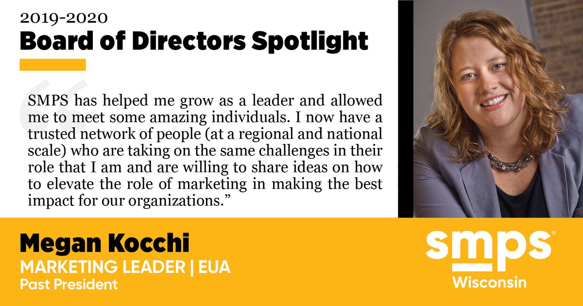 SMPSwi's tweet photo. Please help us recognize our past president, Megan Kocchi with @EUA| Thank you for all you do and we look forward to your continued leadership, Megan! https://t.co/33rN5o9mGc
#SMPSWI #SMPS #AEC #Marketing #BusinessDevelopment #Leadership https://t.co/8XJ95StHKj