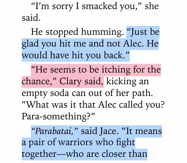 ALEC HATING CLARY IS ANNOYING BUT LOWKEY FUNNYUELSHDZLK ALSO PARABATAI 