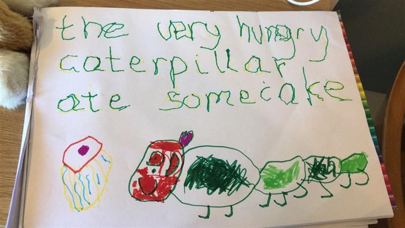 StDominicsStone's tweet photo. Our Pre-School children have been focusing on the story 'The Very Hungry Caterpillar' by Eric Carle this week and we have our own caterpillars that we are checking on daily that will turn into butterflies, hopefully in time for us to release them back at school 🐛 🌿 🦋 🌷 https://t.co/ld0oLcERQZ