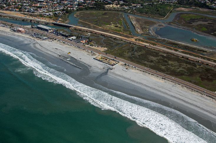 SANDAG's tweet photo. In honor of #EarthDay, we’d like to thank @BuildNCC crews for the restoration work they’ve done over the years. From replenishing our coastlines to restoring the San Elijo Lagoon &amp; replanting native vegetation, we're proud to leave our home in a better place.🌎🌱 @SDCaltrans https://t.co/zWBX1qSz55