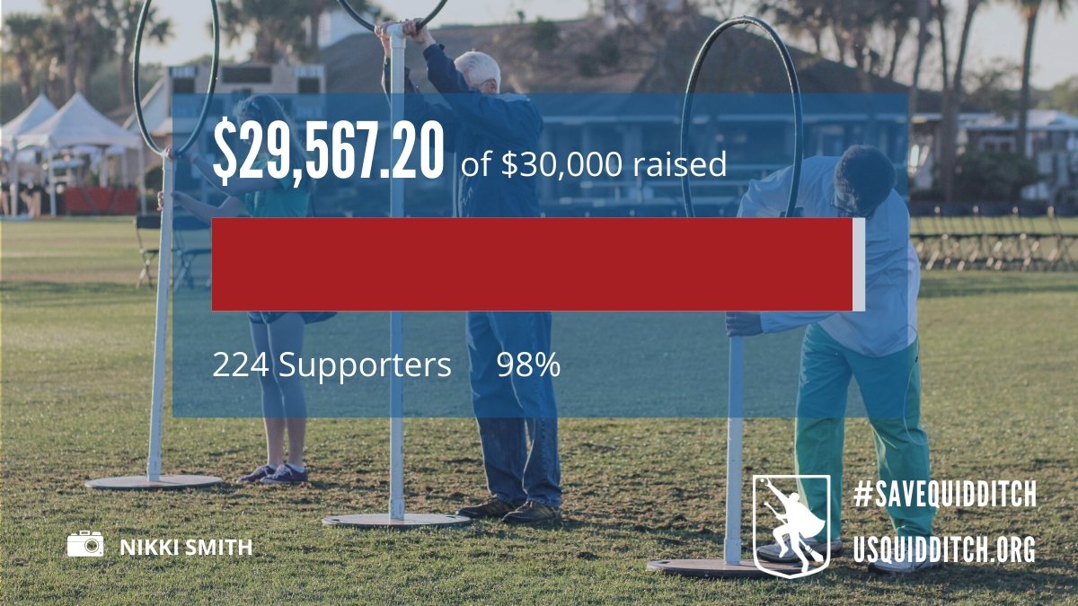 usquadball's tweet photo. #quidditch fans - we are less than $500 away from making our goal of $30,000! Can you help push us over? Remember, every bit counts - you can make a donation, purchase membership, or buy merch! 🔗https://t.co/D7AFMiTEDk 

#savequidditch

📸: Nikki Smith https://t.co/eCx7WdrZ5H