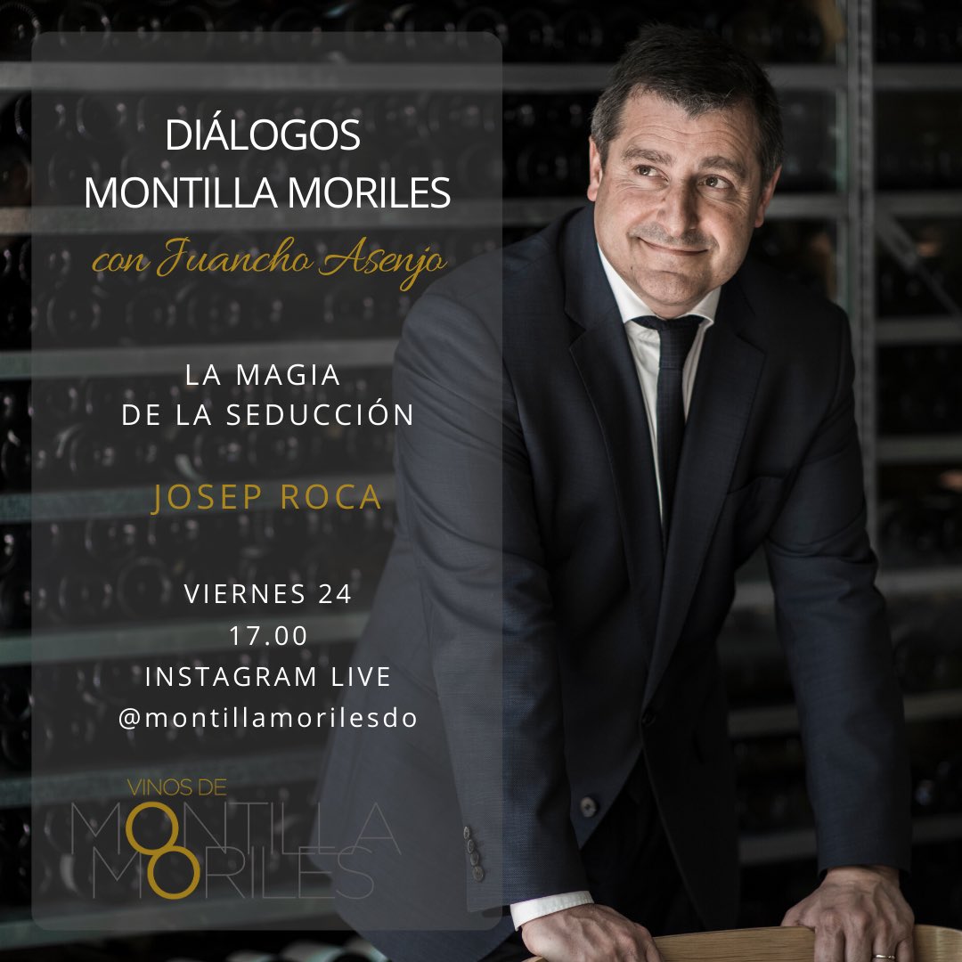 vinosdomm's tweet photo. Nos llena de orgullo presentaros nuestro próximo “Diálogo de Montilla Moriles” una charla entre dos maestros del vino como son @juanchoasenjo y @joseppituroca de @cellercanroca restaurante con 3 Estrellas Michelin 🌟 🌟🌟
#vivemontillamoriles #elcellerdecanroca #montilla #moriles https://t.co/9u7VTRdxu1