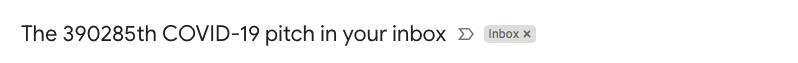 Had to giggle at this subject line. Points for creativity. I opened the email.