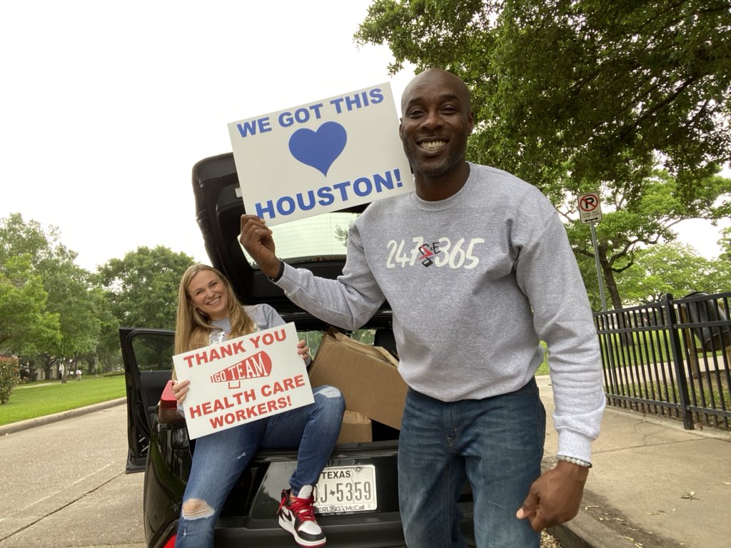 Do your part! Thanks and shout out to all the essential and health care workers! you are truly the fabric of life! #houstonstrong #thankyou