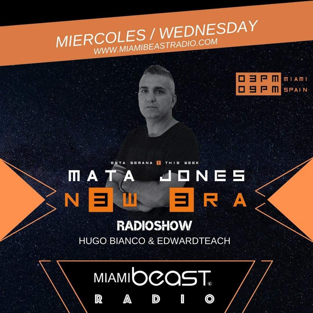 TUNE IN today for a new episode of #N3W3RA broadcasted live from Spain and featuring music by Mata Jones 🇭🇺!

🎧 miamibeastradio.com
@ 3PM EST (Miami) | 9PM CET (Madrid)

#Stayhome #YoMeQuedoEnCasa #iorestoacasa #NewEra