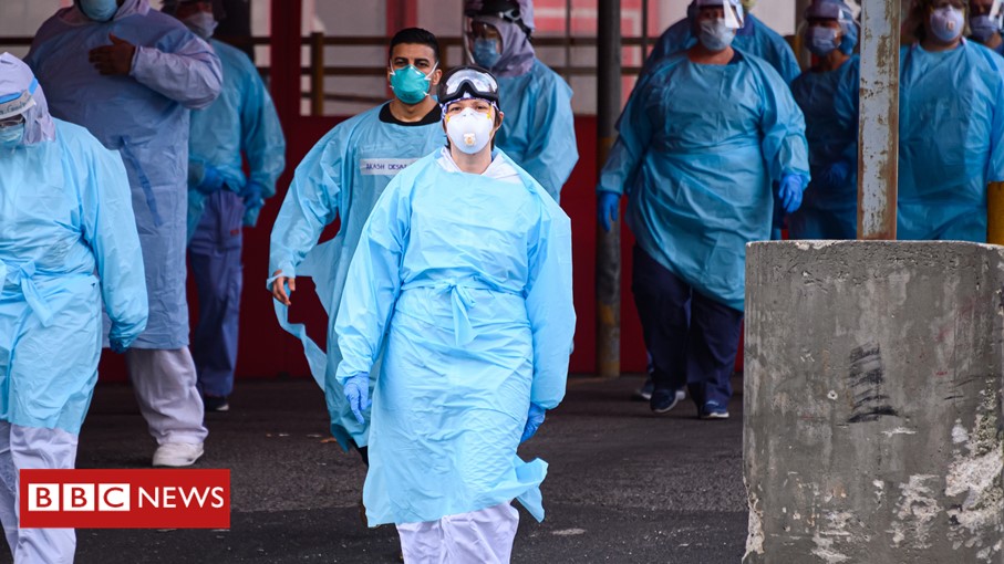 Medics wearing PPE