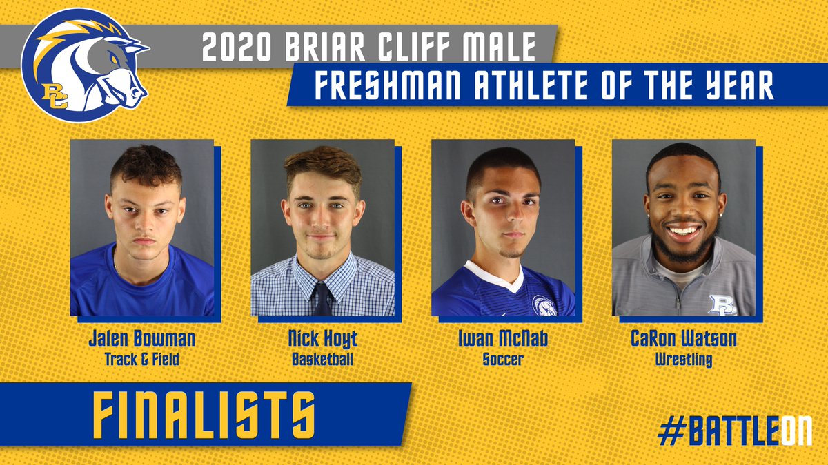 bcuchargers's tweet photo. 𝟮𝟬𝟮𝟬 𝗖𝗵𝗮𝗺𝗽𝗶𝗼𝗻𝘀 𝗼𝗳 𝗖𝗵𝗮𝗿𝗮𝗰𝘁𝗲𝗿 𝗔𝘄𝗮𝗿𝗱𝘀
🔸 Finalists for 𝙈𝙖𝙡𝙚 𝙁𝙧𝙚𝙨𝙝𝙢𝙖𝙣 𝙤𝙛 𝙩𝙝𝙚 𝙔𝙚𝙖𝙧

🔹 Jalen Bowman, Track &amp; Field
🔹 Nick Hoyt, MBB
🔹 Iwan McNab, MSOC
🔹 CaRon Watson, Wrestling

#BattleOn https://t.co/feV40oiqbM