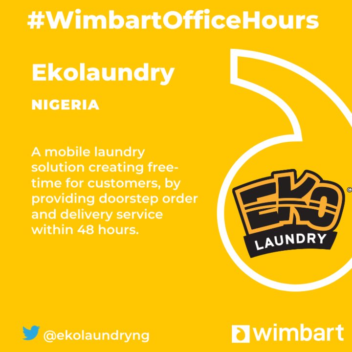 Wimbart's tweet photo. #WimbartOfficeHours
#MeetTheMentees
@thingzhut - Digital Art/E-commerce platform
@Doctor4Africa - Healthtech
@Ekolaundryng - Mobile Laundry Solution
@GlobalGrowd - Edtech
#PRWorkshops #Finalists #WimbartPR #Tech #AfricanTech #Startups #B2BPR https://t.co/xqrn8Jrcop