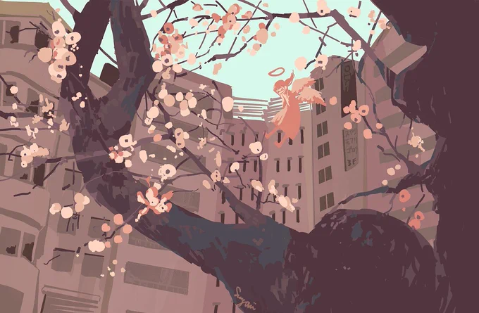 春の絵かわいいな 