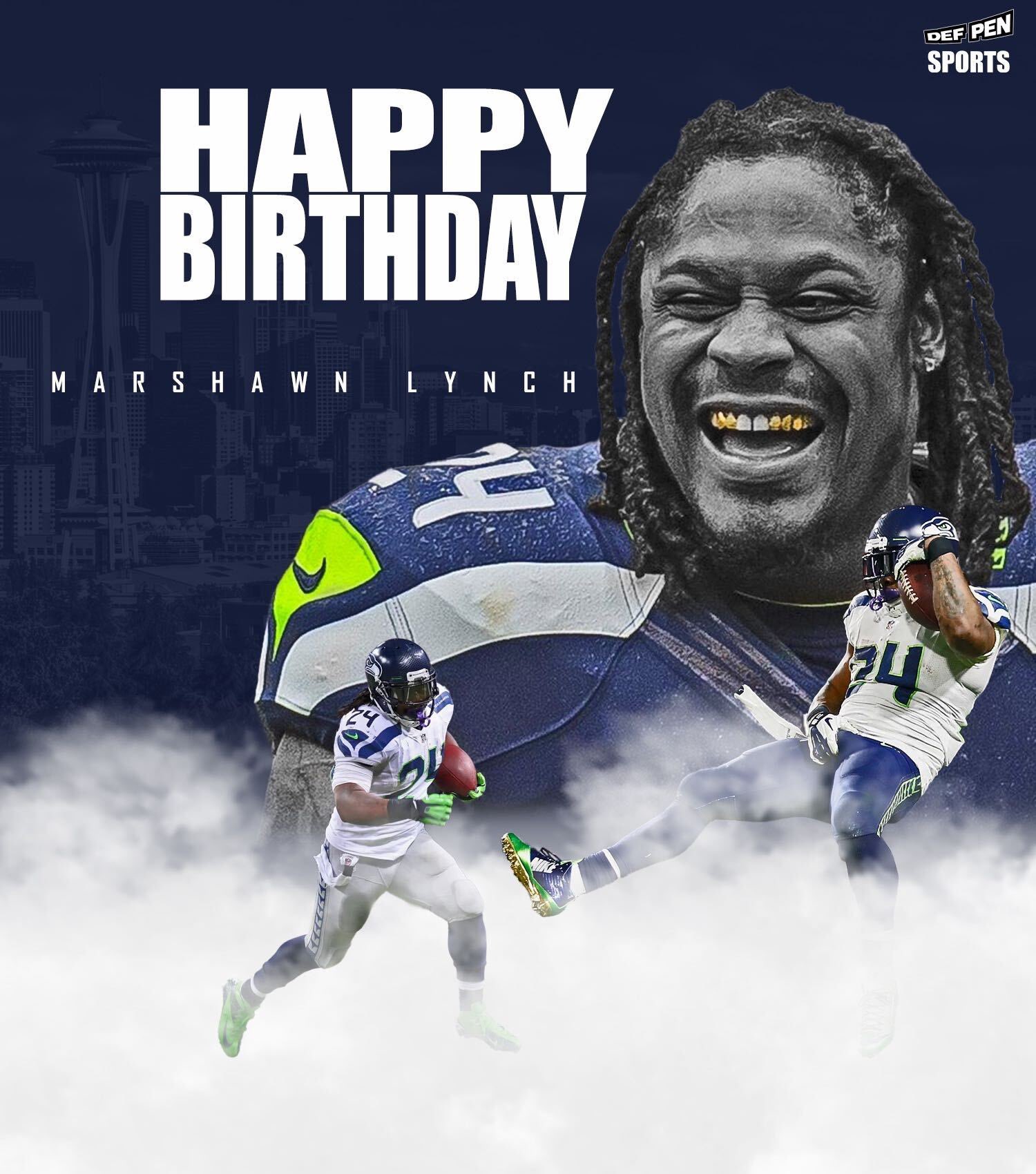 Happy Birthday to the legend Marshawn Lynch 