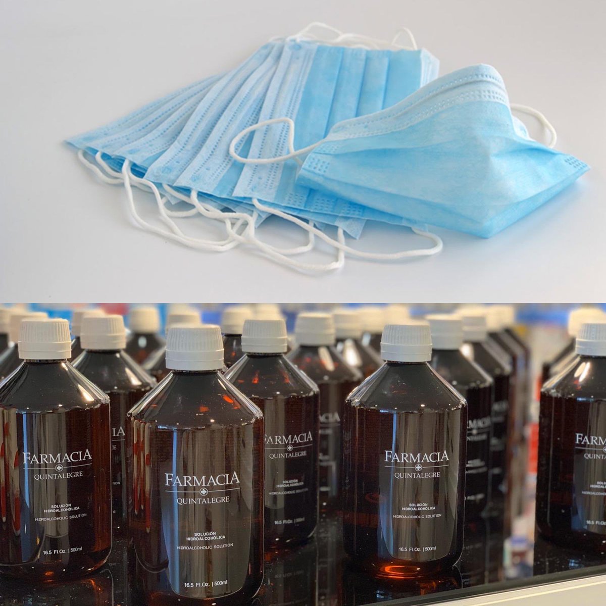farquintalegre's tweet photo. Buenas tardes, ya disponemos de mascarillas quirúrgicas y de soluciones hidroalcohólicas desinfectantes de manos. Toda la información aquí: https://t.co/XLKHoQuP3u #farmacia #granada #COVIDー19 #COVID19 T. 958 130141 WhatsApp. 629 142 944 https://t.co/xJSbUc6ceP