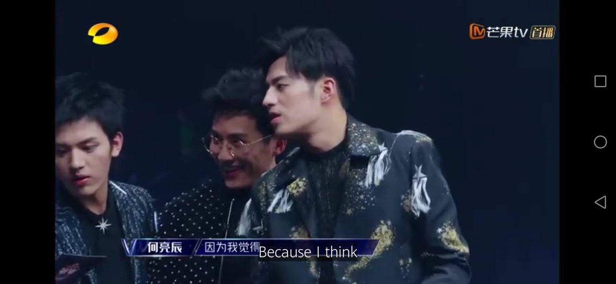 i was initially sort of ambivalent about hu hao and then he made this face and this NOISE when the audience said they liked him most and now im onboard
