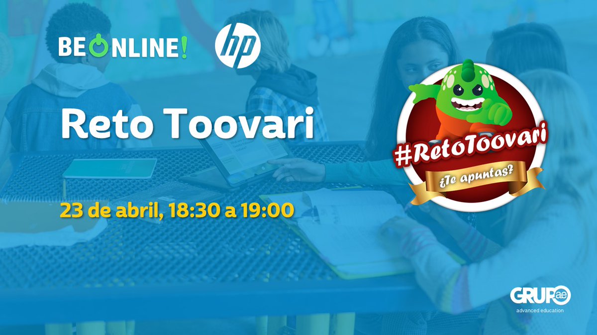 solutiaedu's tweet photo. Hoy tuvimos dos #PildorasEducativas, mañana más! https://t.co/DSXOl6VA5Q
Veremos cómo conectar con las familias de los alumnos online y después gamificaremos la tarde con un emocionante #RetoToovari
18:00h Meet: reuniones con las familias
18:30h Reto Toovari
Únete a #BeOnline https://t.co/jPreBf7vfh