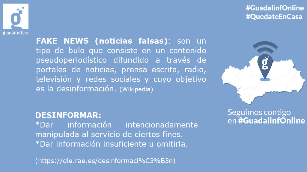 QuesadaVuela's tweet photo. #GuadalinfOnline: Definición ➡️ #FakeNews, desinformación y destinatari@s #StopBulos https://t.co/1PkksRwWPn