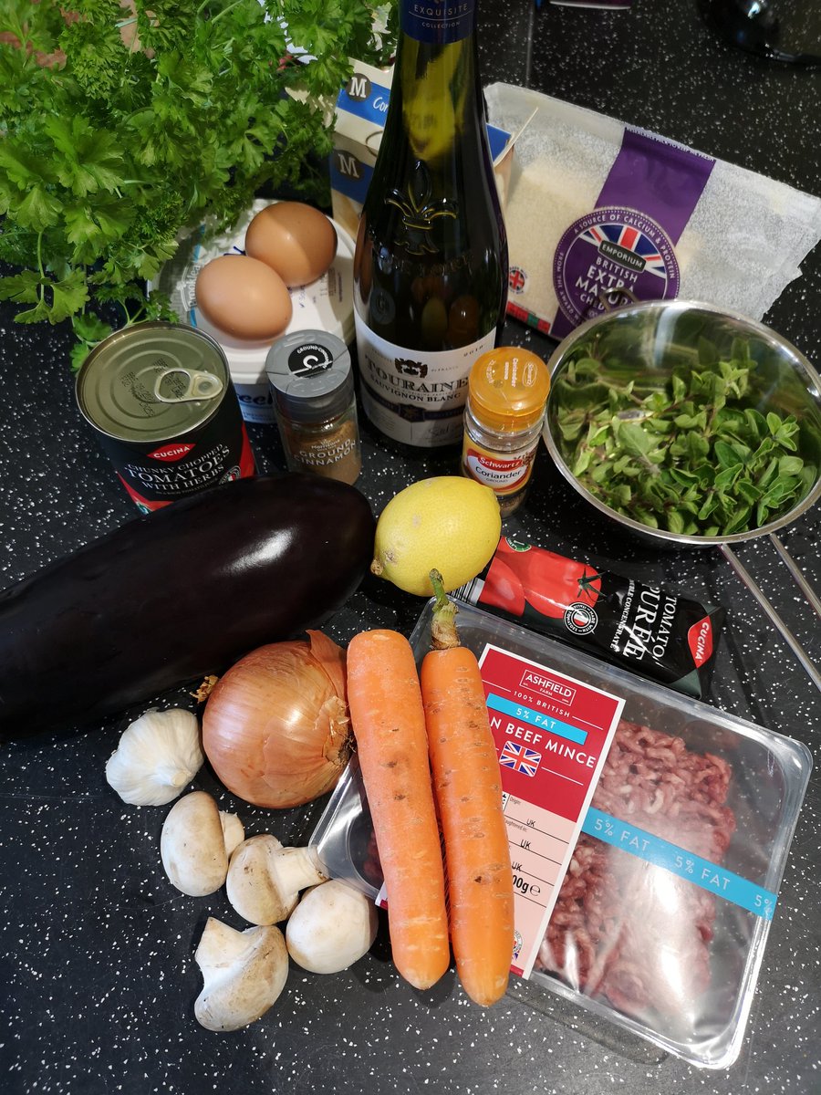 RallyChick79's tweet photo. Got a ginormous aubergine with our #BoxedFresh @Inter_fresh1 delivery last Fri, so I thought I'd do a Moussaka to use it up for tonights supper 😂 bloomin delicious if I do say so myself 😍😋🍆🍴@cakesie73
#bbcgoodfood #homemade #lovecooking #furloughlife 
https://t.co/auiW7v3WBn https://t.co/pa3M7EWaDM